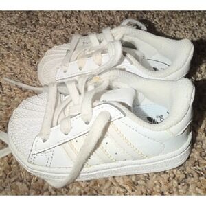 Adidas Grand Court White Baby Sneakers Size 4